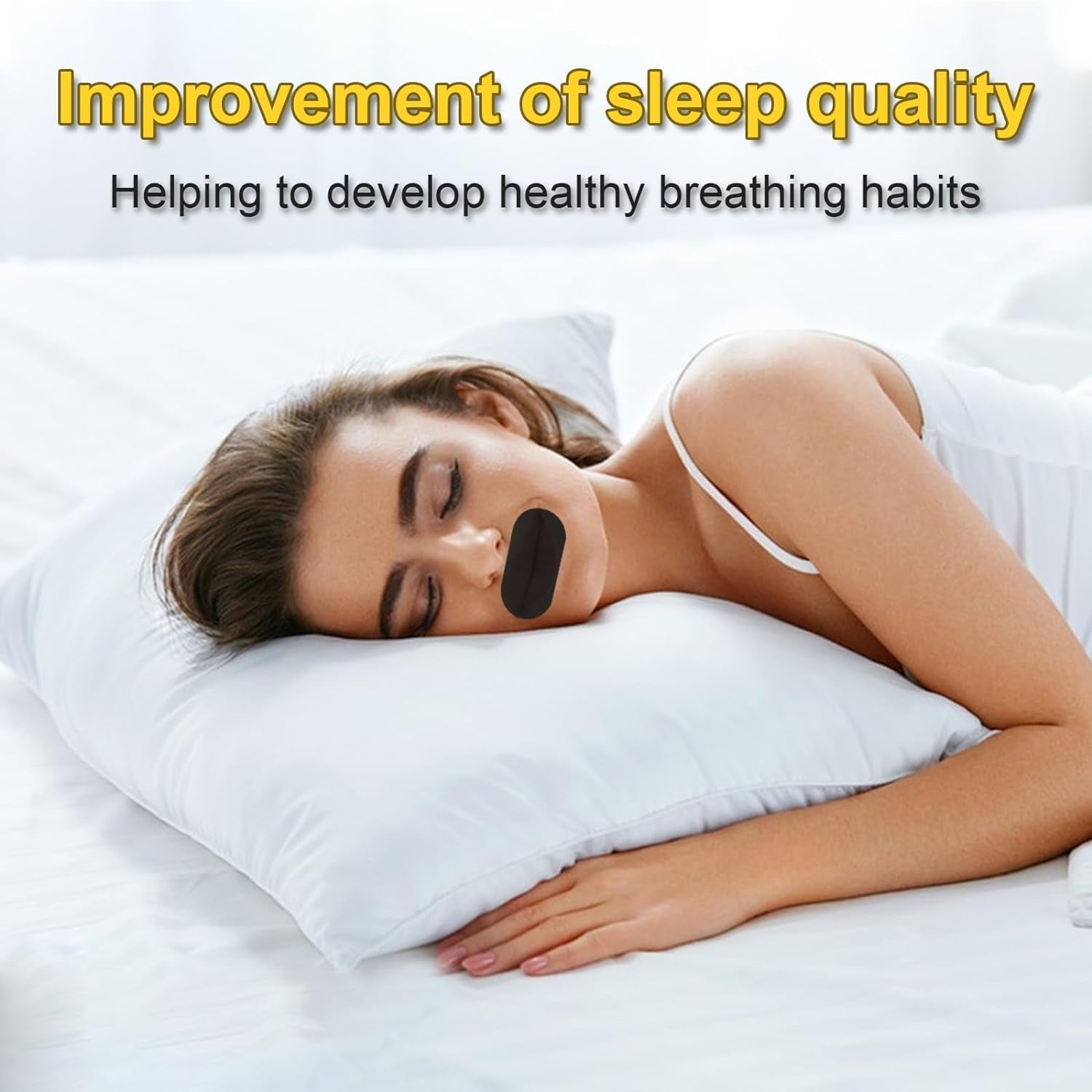 30 Pcs Mouth Tape for Sleeping: anti Snoring Sleep Tape - Improve Nasal Breathing Sleep - Reduce Snoring Solution