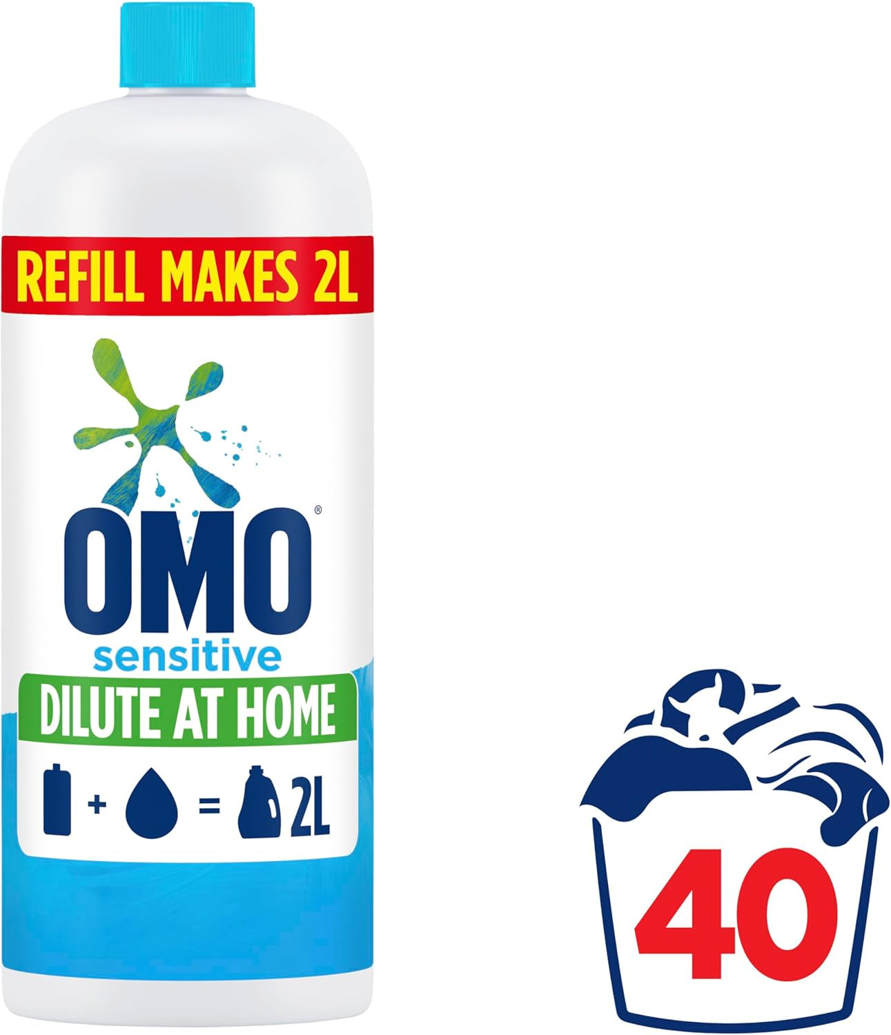 Laundry Liquid Dilute at Home Refill Sensitive 665Ml (40 Washes)