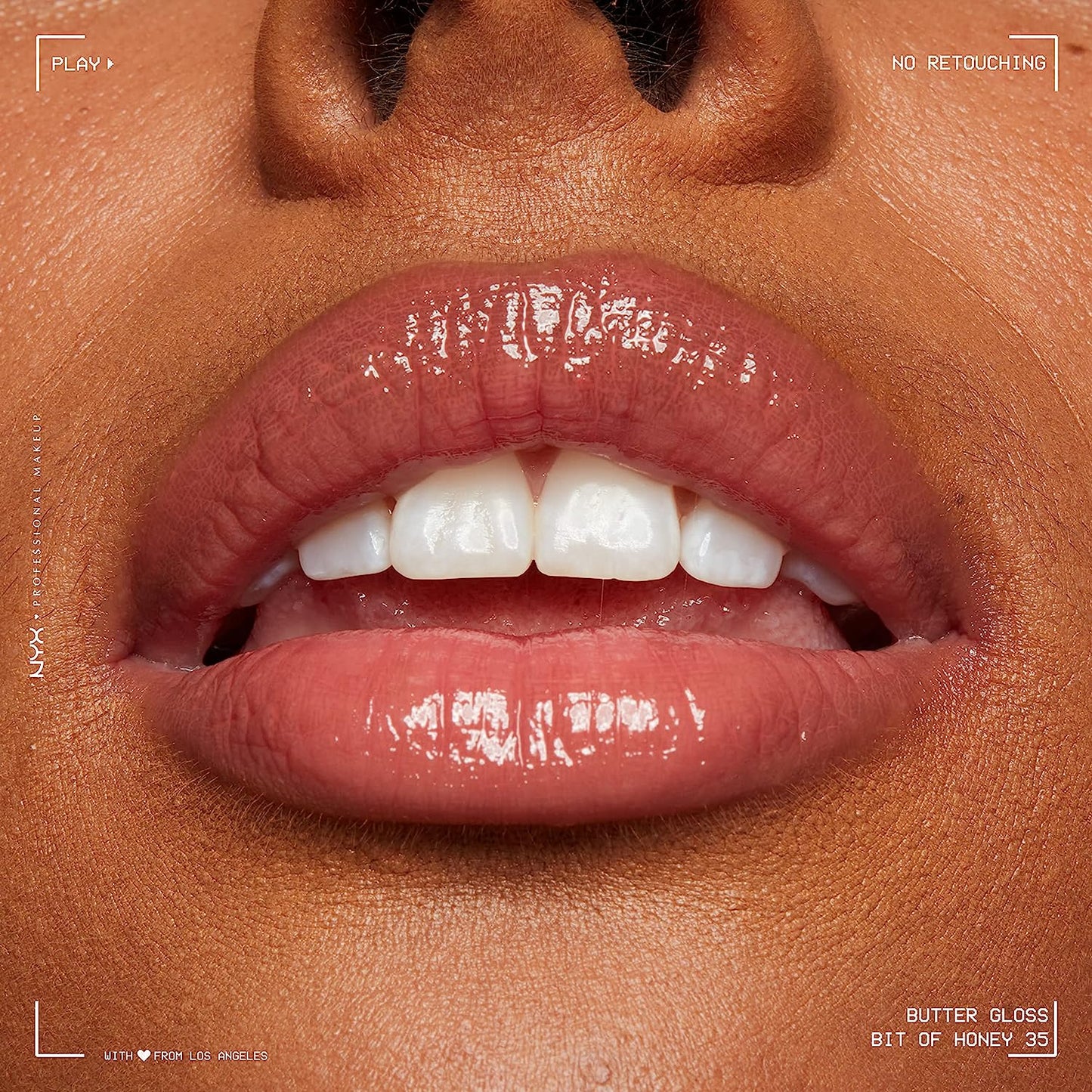 Butter Gloss, Non-Sticky Lip Gloss - Bit of Honey (Peach Nude)