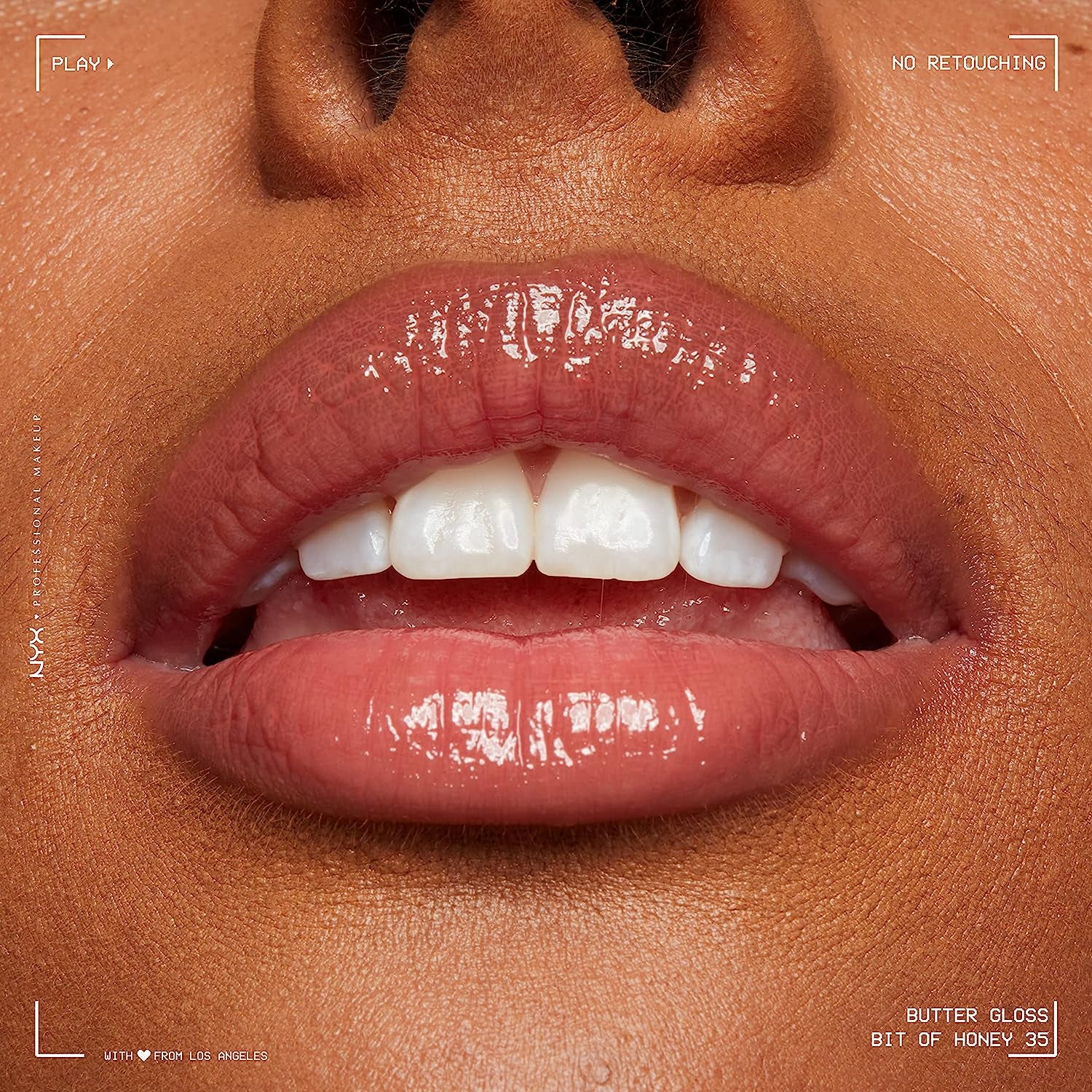 Butter Gloss, Non-Sticky Lip Gloss - Bit of Honey (Peach Nude)