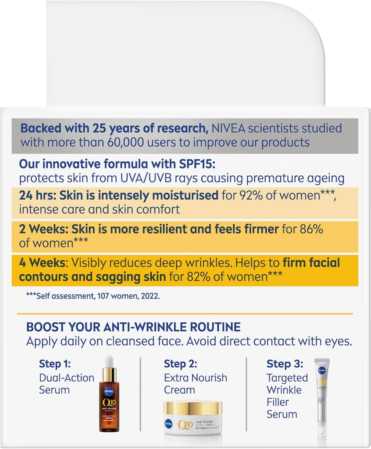 Q10 Day Cream 50Ml|Face Cream| Anti-Ageing and Anti-Wrinkle | SPF 15