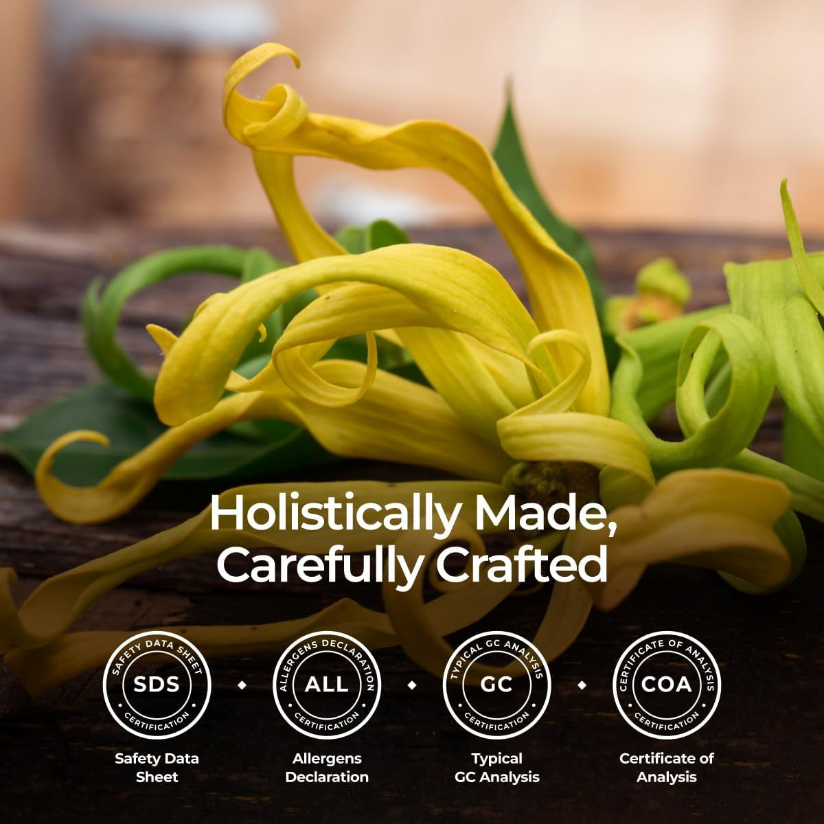 Ylang-Ylang Essential Oil Organic for Diffuser - Natural Organic Ylang Ylang Oil Essential Oil for Skin, Hair & Aromatherapy (10Ml)