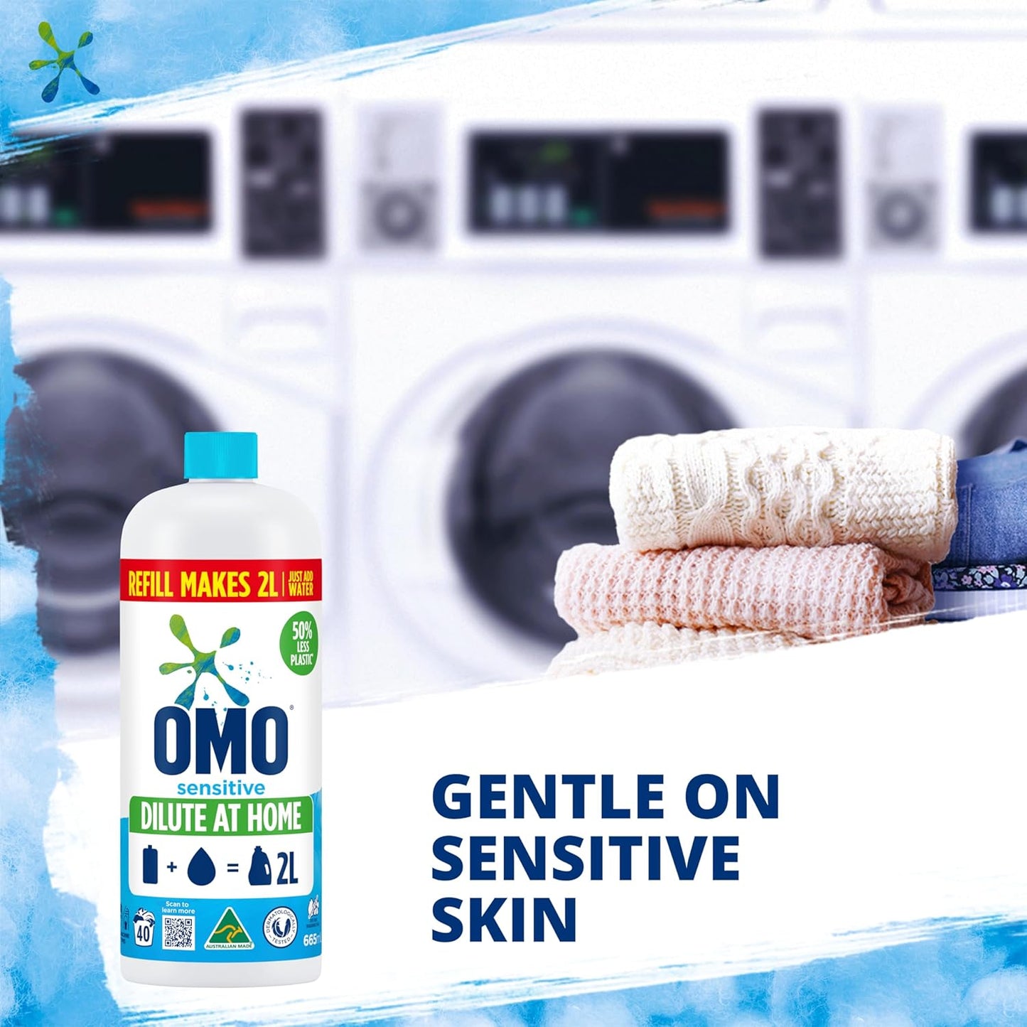 Laundry Liquid Dilute at Home Refill Sensitive 665Ml (40 Washes)