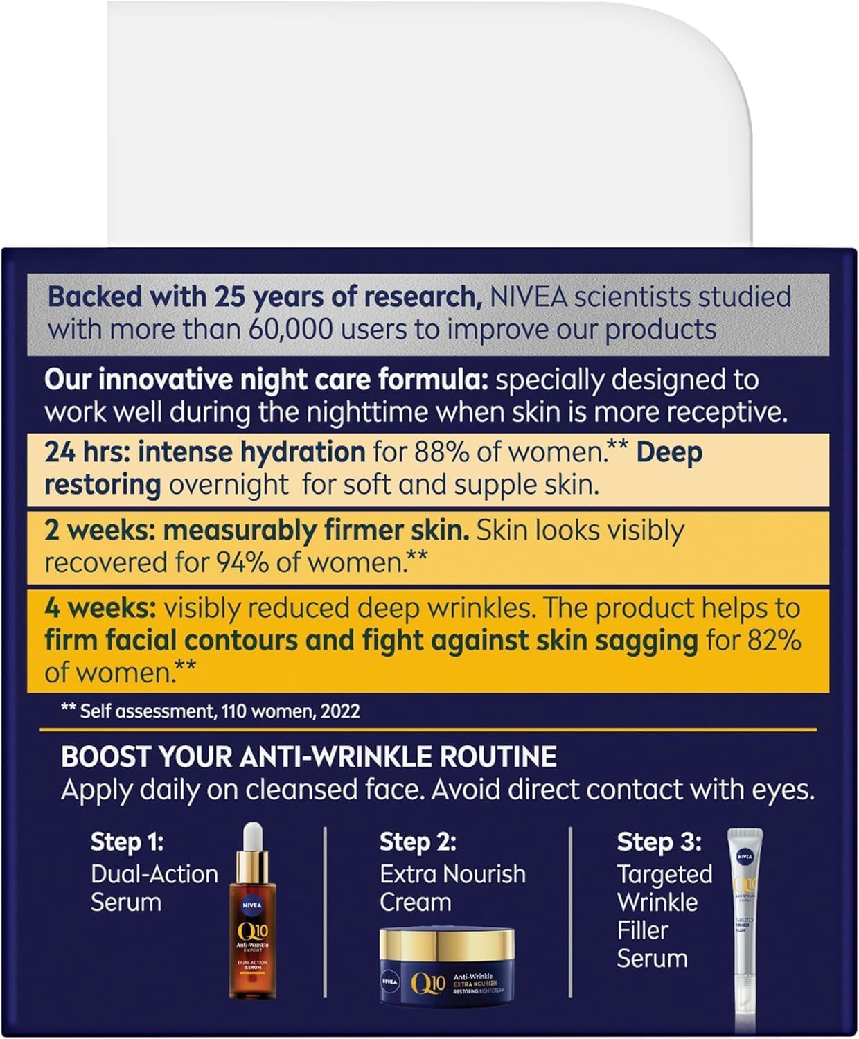 Q10 Night Cream 50Ml| Anti-Ageing, Anti-Wrinkle & Hydrating Formula