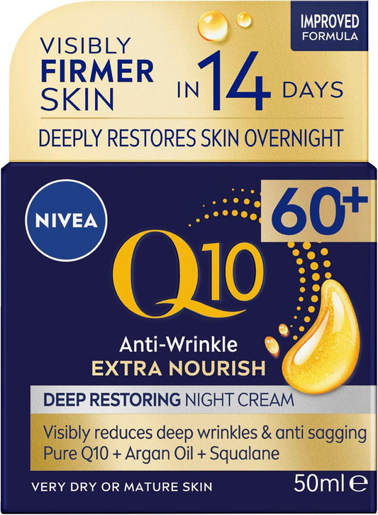 Q10 Night Cream 50Ml| Anti-Ageing, Anti-Wrinkle & Hydrating Formula