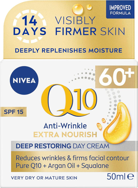 Q10 Day Cream 50Ml|Face Cream| Anti-Ageing and Anti-Wrinkle | SPF 15