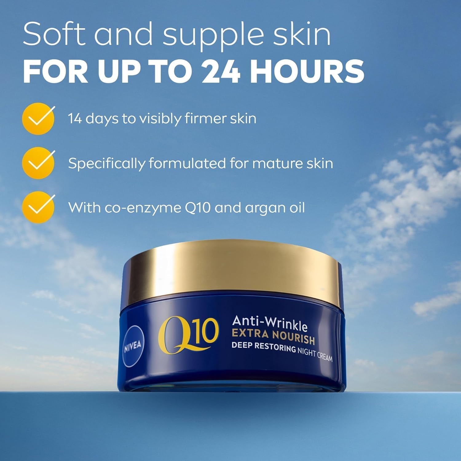 Q10 Night Cream 50Ml| Anti-Ageing, Anti-Wrinkle & Hydrating Formula