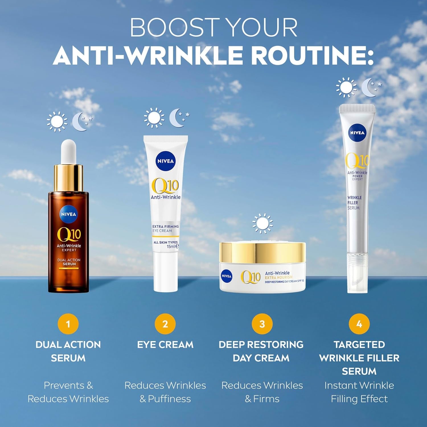 Q10 Day Cream 50Ml|Face Cream| Anti-Ageing and Anti-Wrinkle | SPF 15