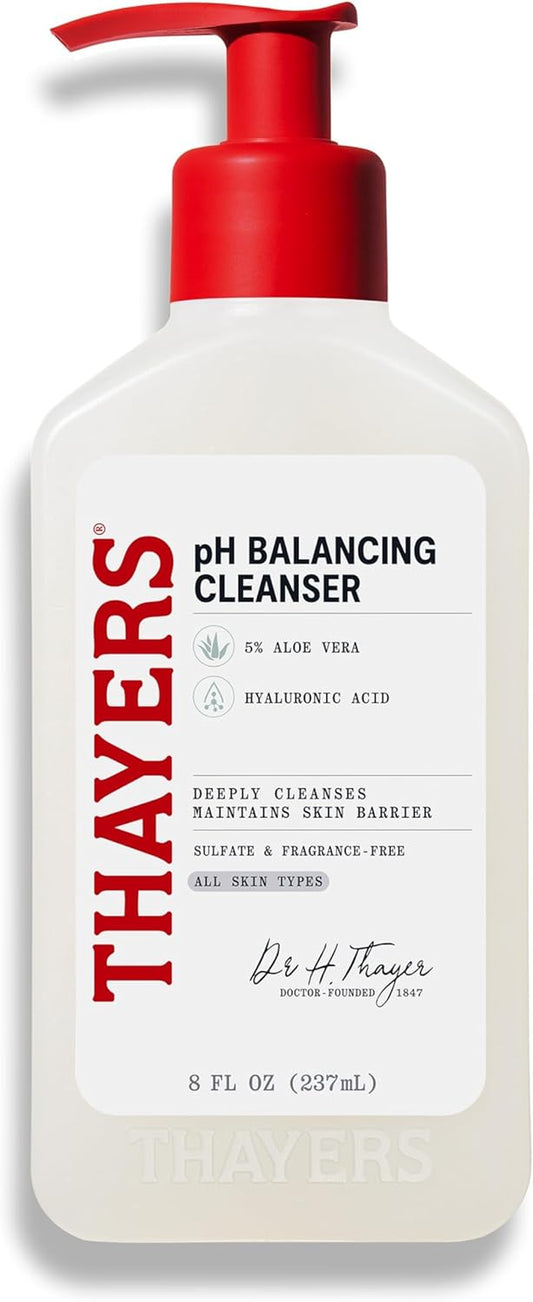 Ph Balancing Daily Cleanser, Face Wash with Aloe Vera, Gentle and Hydrating Skin Care for Dry, Oily, or Acne Prone Skin, 8 FL Oz.