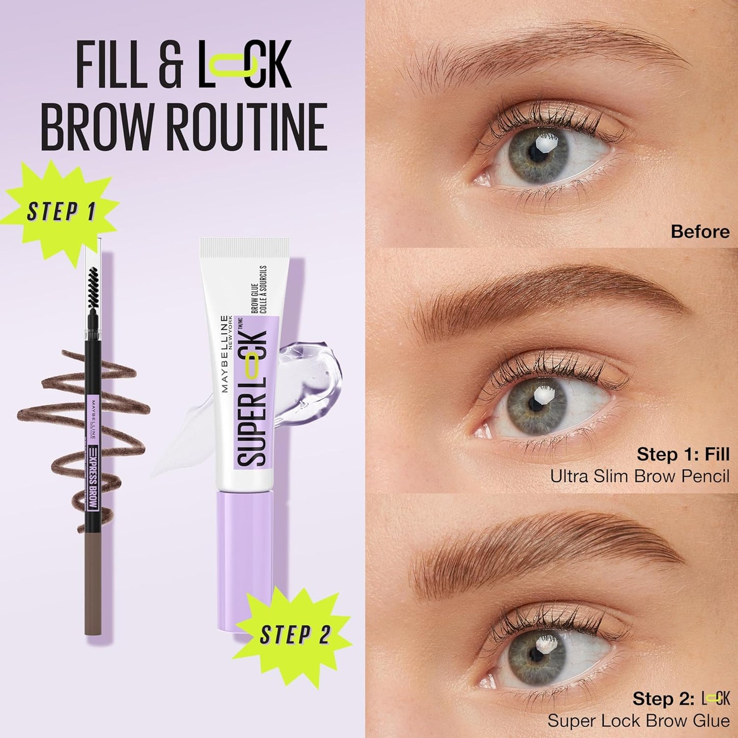 Eyebrow Pencil, Defines Eyebrows, Slim Precision Tip, Buildable Formula, Built-In Spoolie Brush, Brow Ultra Slim, Deep Brown