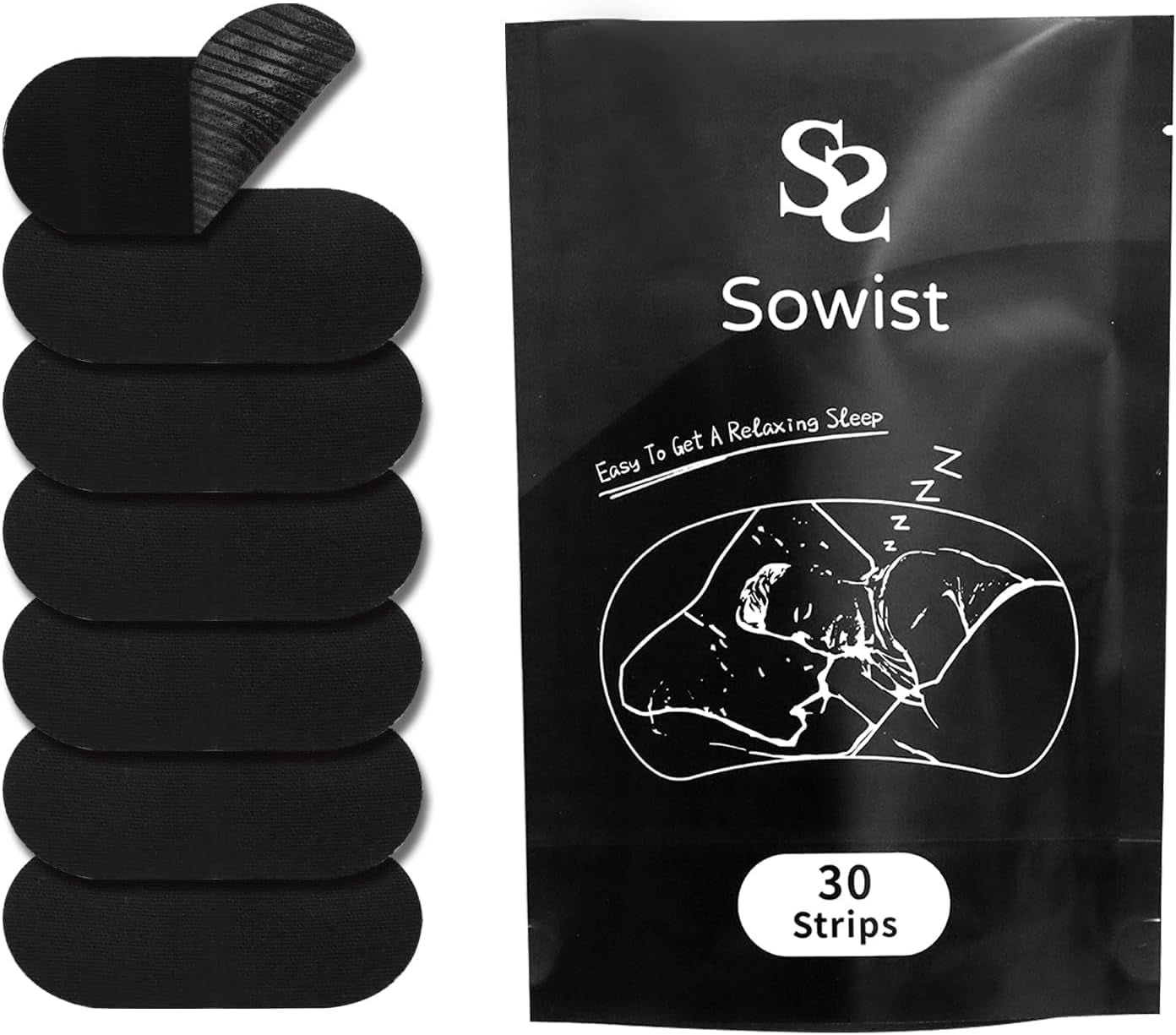 30 Pcs Mouth Tape for Sleeping: anti Snoring Sleep Tape - Improve Nasal Breathing Sleep - Reduce Snoring Solution