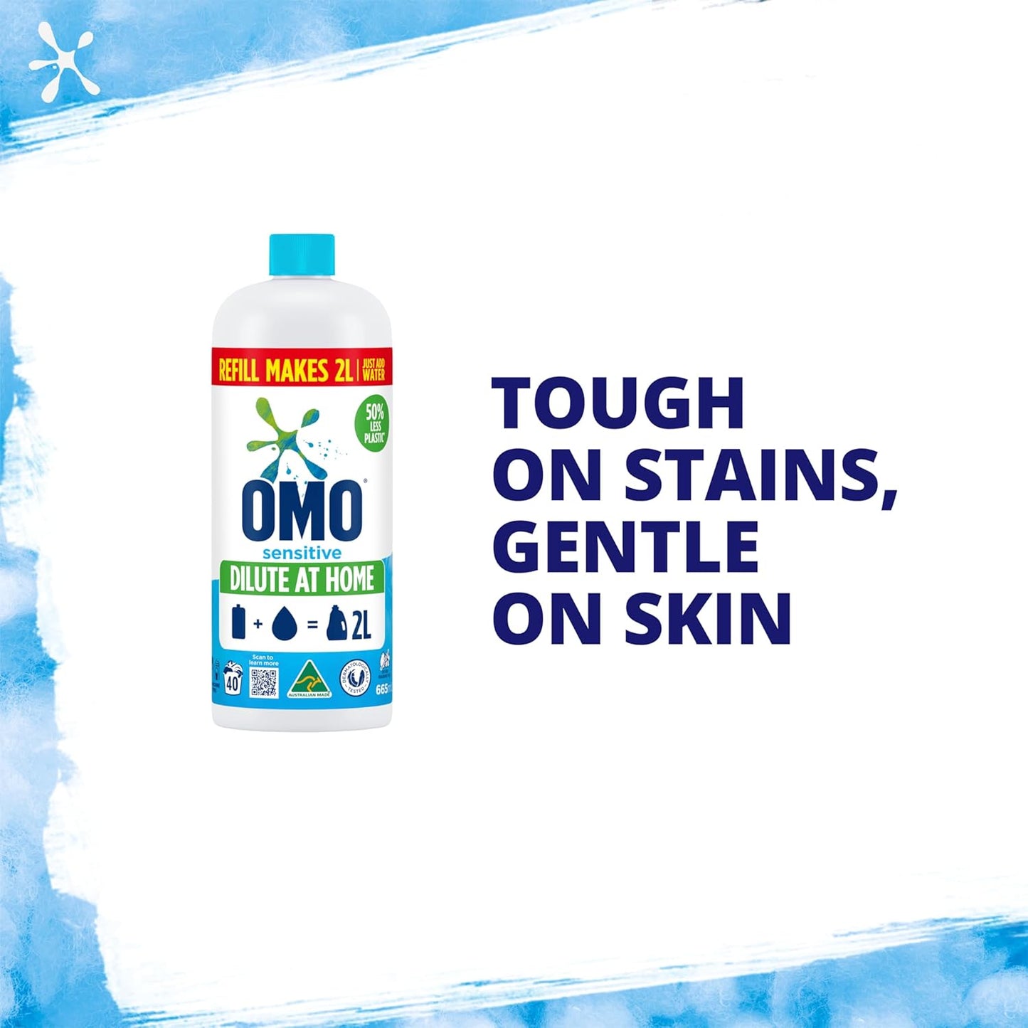 Laundry Liquid Dilute at Home Refill Sensitive 665Ml (40 Washes)