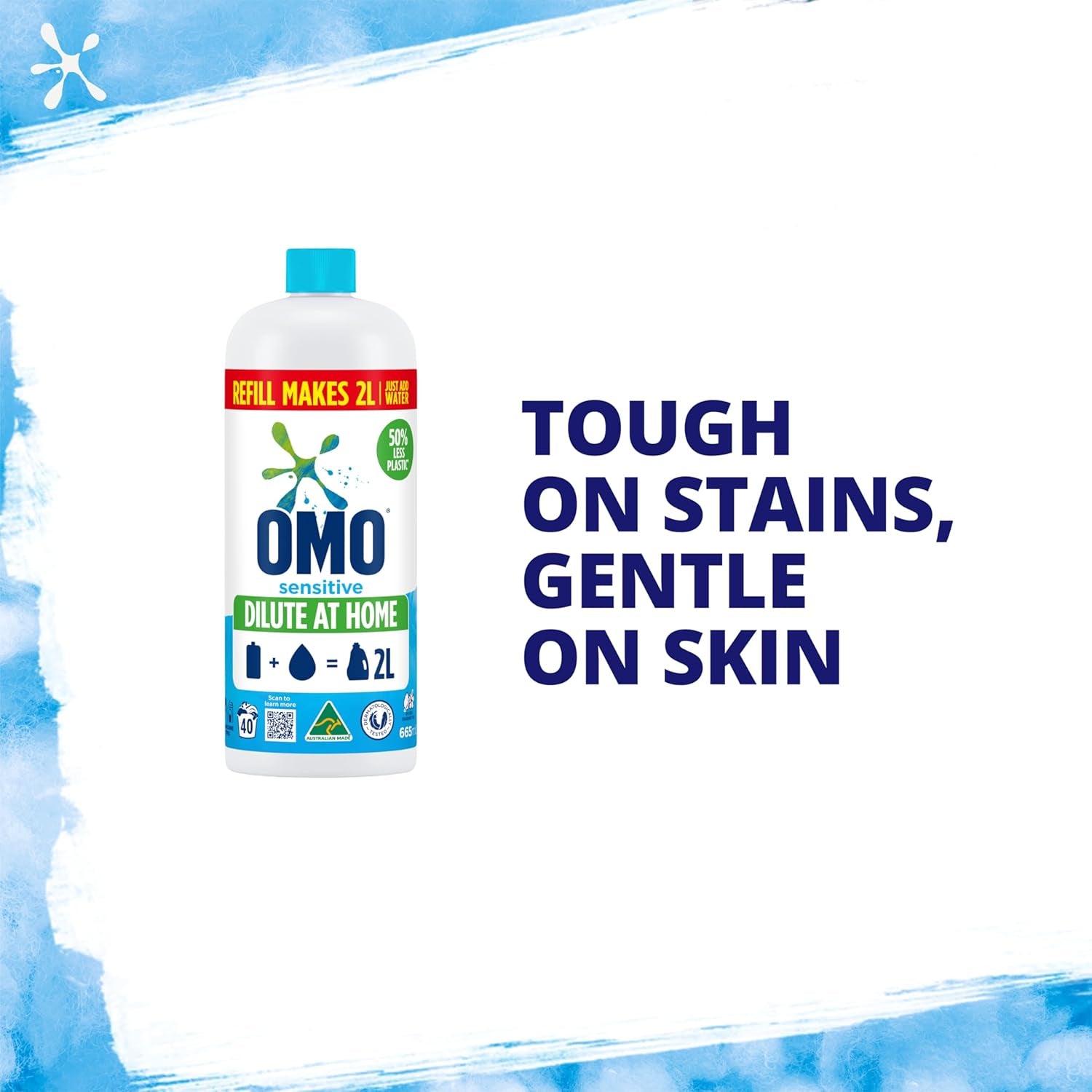 Laundry Liquid Dilute at Home Refill Sensitive 665Ml (40 Washes)