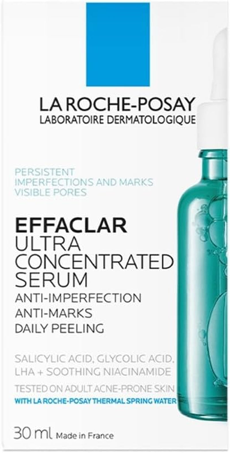La Roche-Posay Ultra Concentrated Serum, Anti-Imprefections and Marks, for Acne Prone Skin, Effaclar, 30Ml