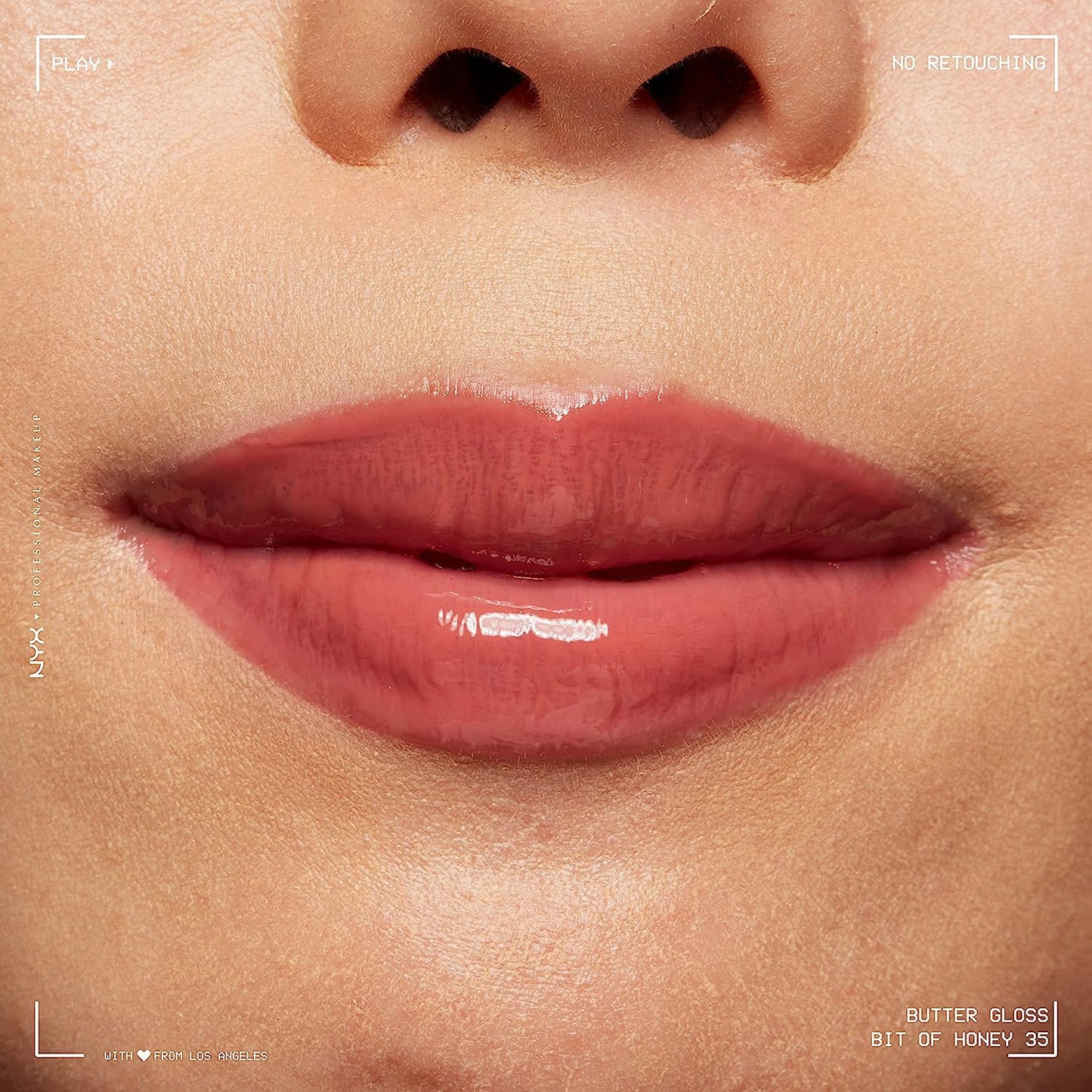 Butter Gloss, Non-Sticky Lip Gloss - Bit of Honey (Peach Nude)